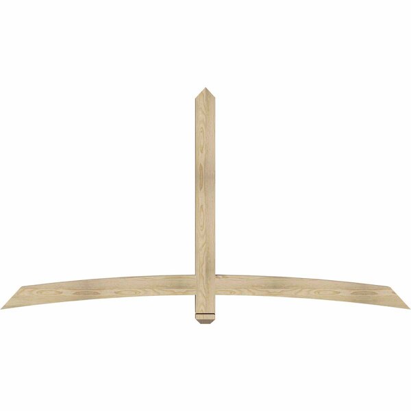 Ekena Millwork Bellingham Rough Sawn Timber Gable Bracket, Douglas Fir, 84"W x 45"H x 4"D x 4"F, 13/12 Pitch GBW084X45X0404BEL00RDF - main